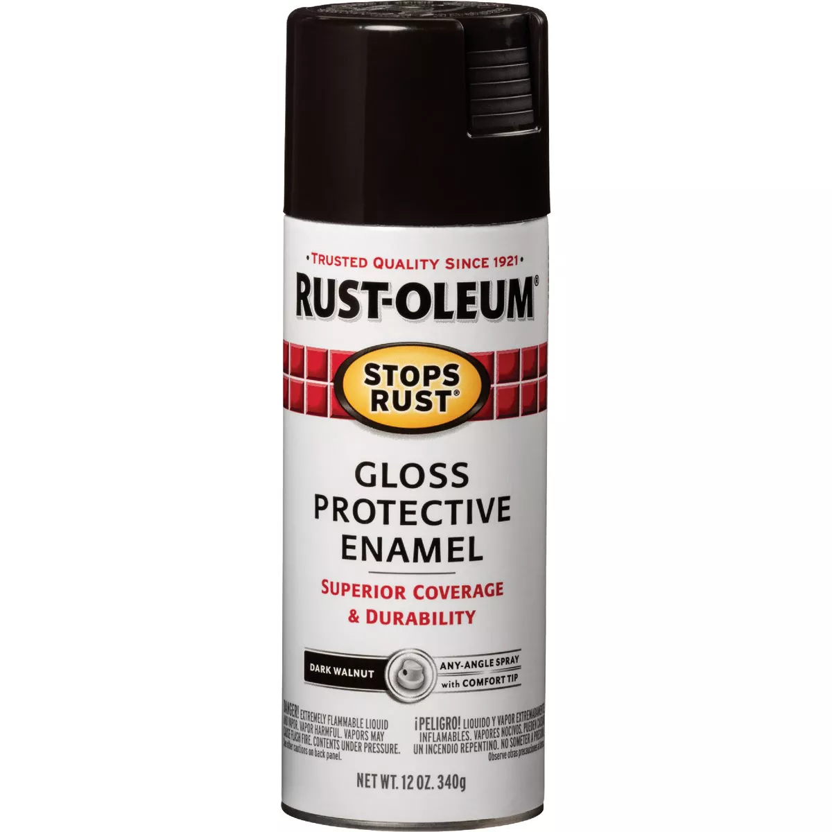 Rust-Oleum Stops Rust 12 Oz. Dark Walnut Gloss Anti-Rust Spray Paint - photo 6