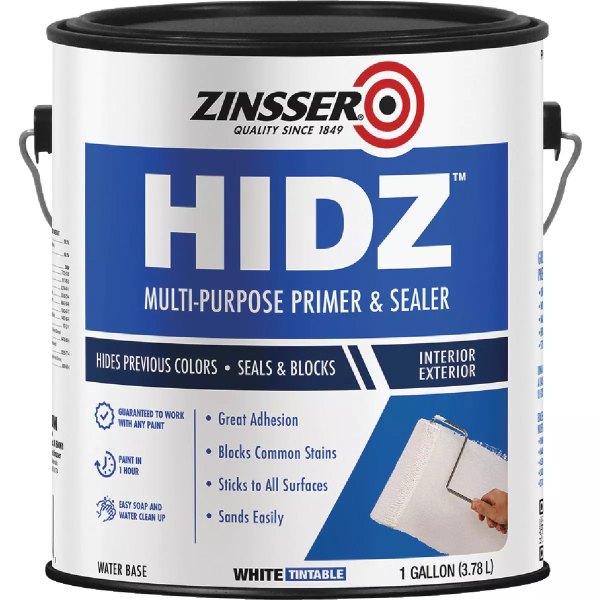Zinsser HIDZ Multi-Purpose Primer and Sealer, White, 1 Gal. - photo 2