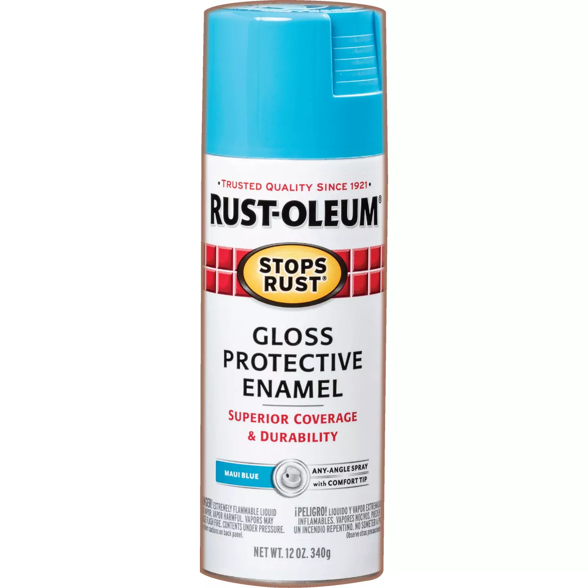 Rust-Oleum Stops Rust 12 Oz. Maui Blue Gloss Anti-Rust Spray Paint - photo 6