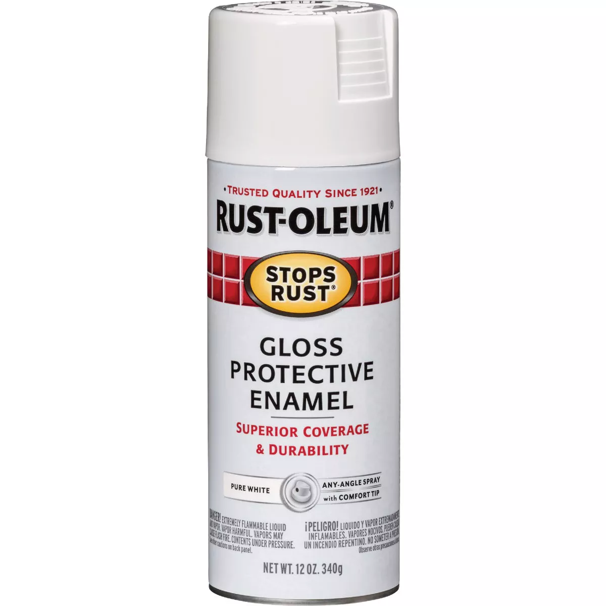 Rust-Oleum Stops Rust 12 Oz. Pure White Gloss Anti-Rust Spray Paint - photo 6