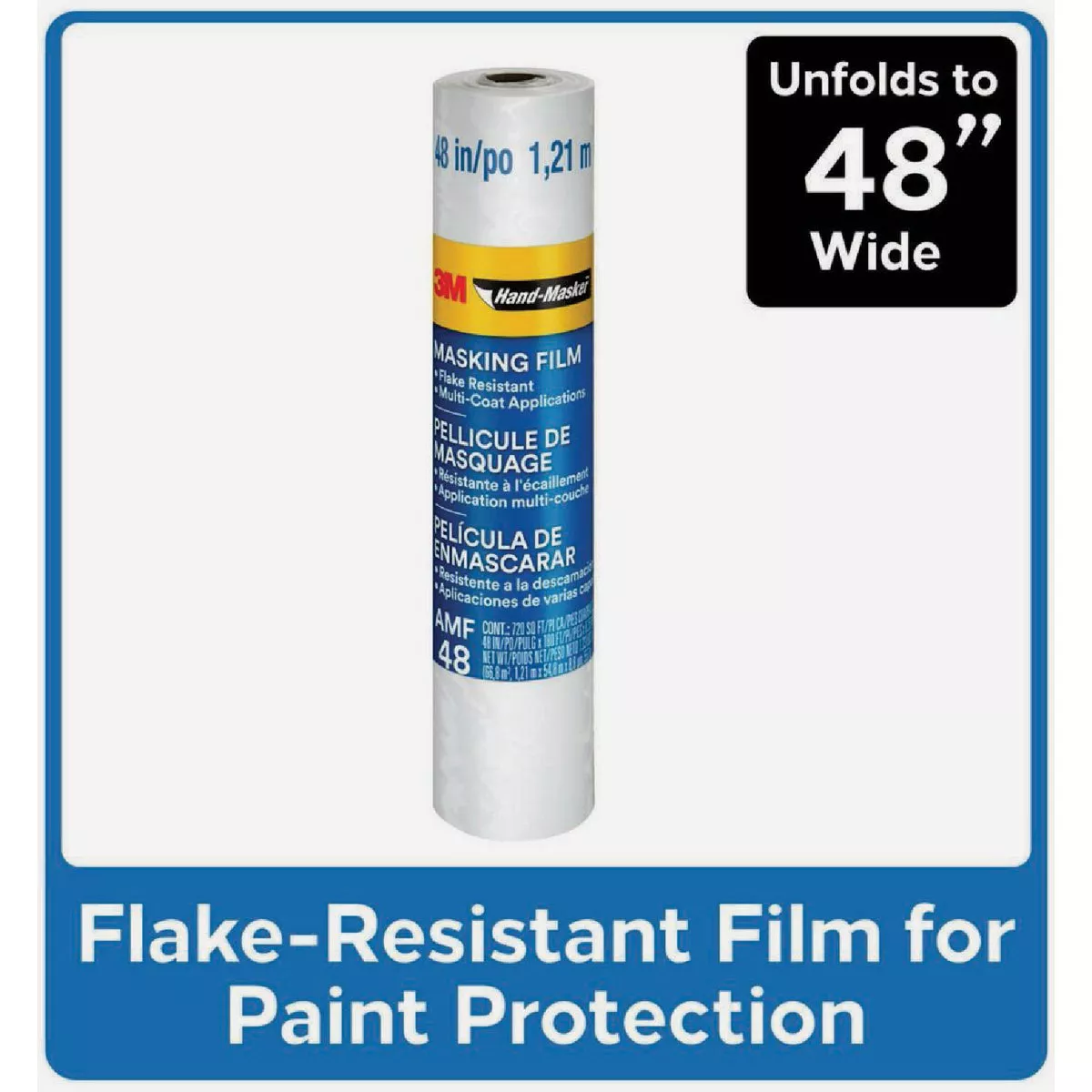 3M Hand-Masker 48 In. x 180 Ft. x 0.35 Mil. Advanced Masking Film - photo 2