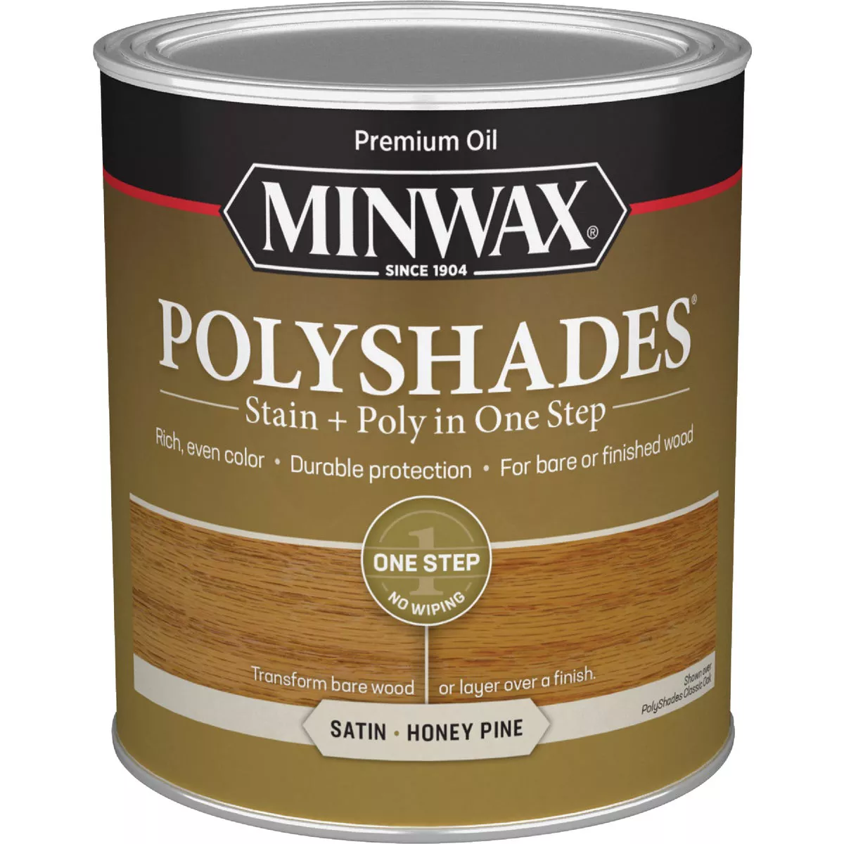 Minwax Polyshades 1 Qt. Satin Stain & Finish Polyurethane In 1-Step, Honey Pine - photo 2