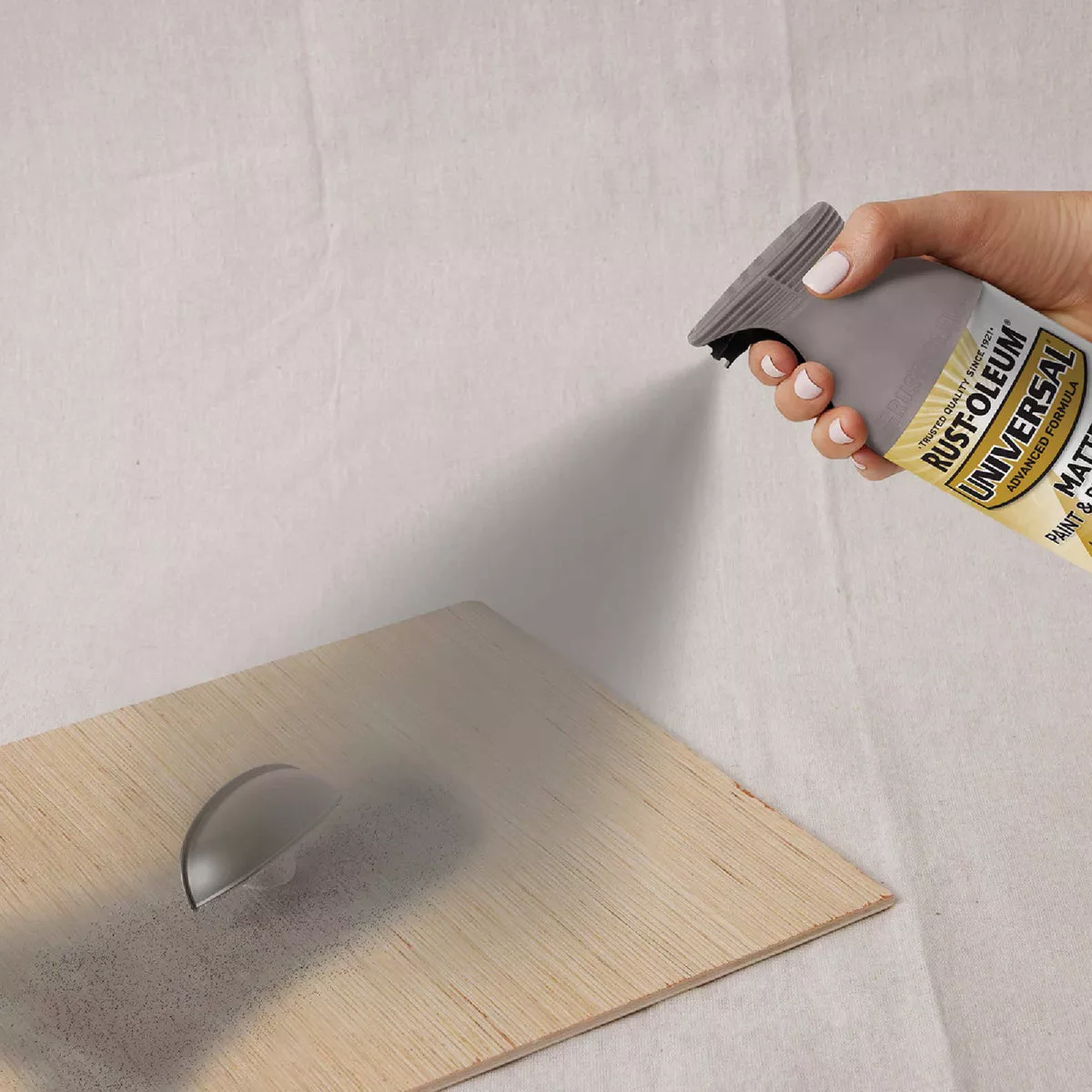 Rust-Oleum Universal 12 Oz. Matte Farmhouse Greige Enamel Spray Paint - photo 5