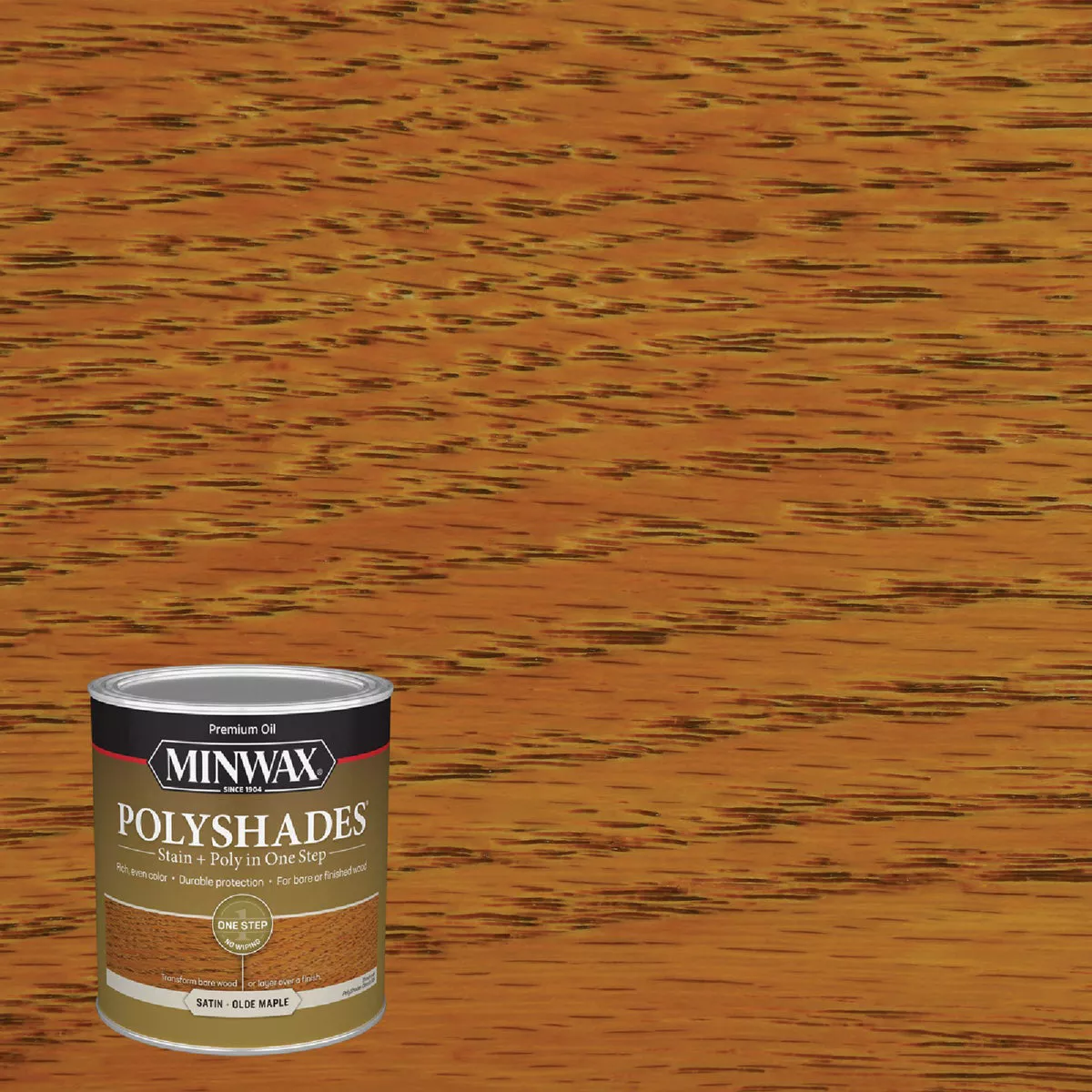 Minwax Polyshades 1 Qt. Satin Stain & Finish Polyurethane In 1-Step, Olde Maple