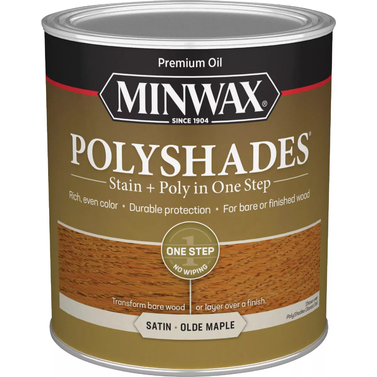 Minwax Polyshades 1 Qt. Satin Stain & Finish Polyurethane In 1-Step, Olde Maple - photo 2