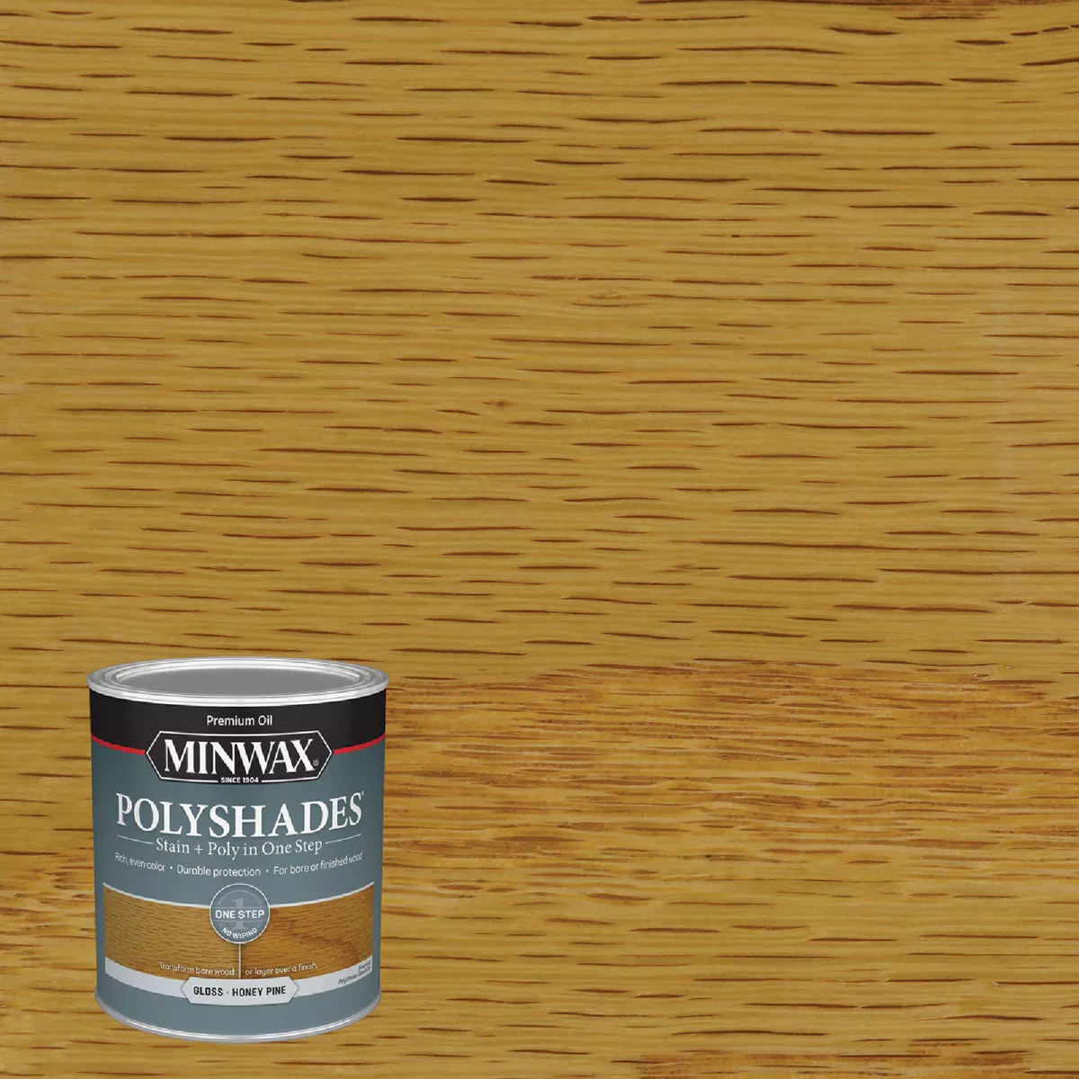 Minwax Polyshades 1 Qt. Gloss Stain & Finish Polyurethane In 1-Step, Honey Pine