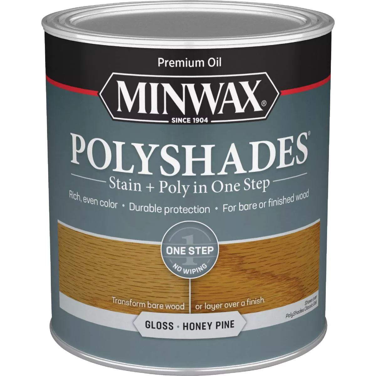 Minwax Polyshades 1 Qt. Gloss Stain & Finish Polyurethane In 1-Step, Honey Pine - photo 2