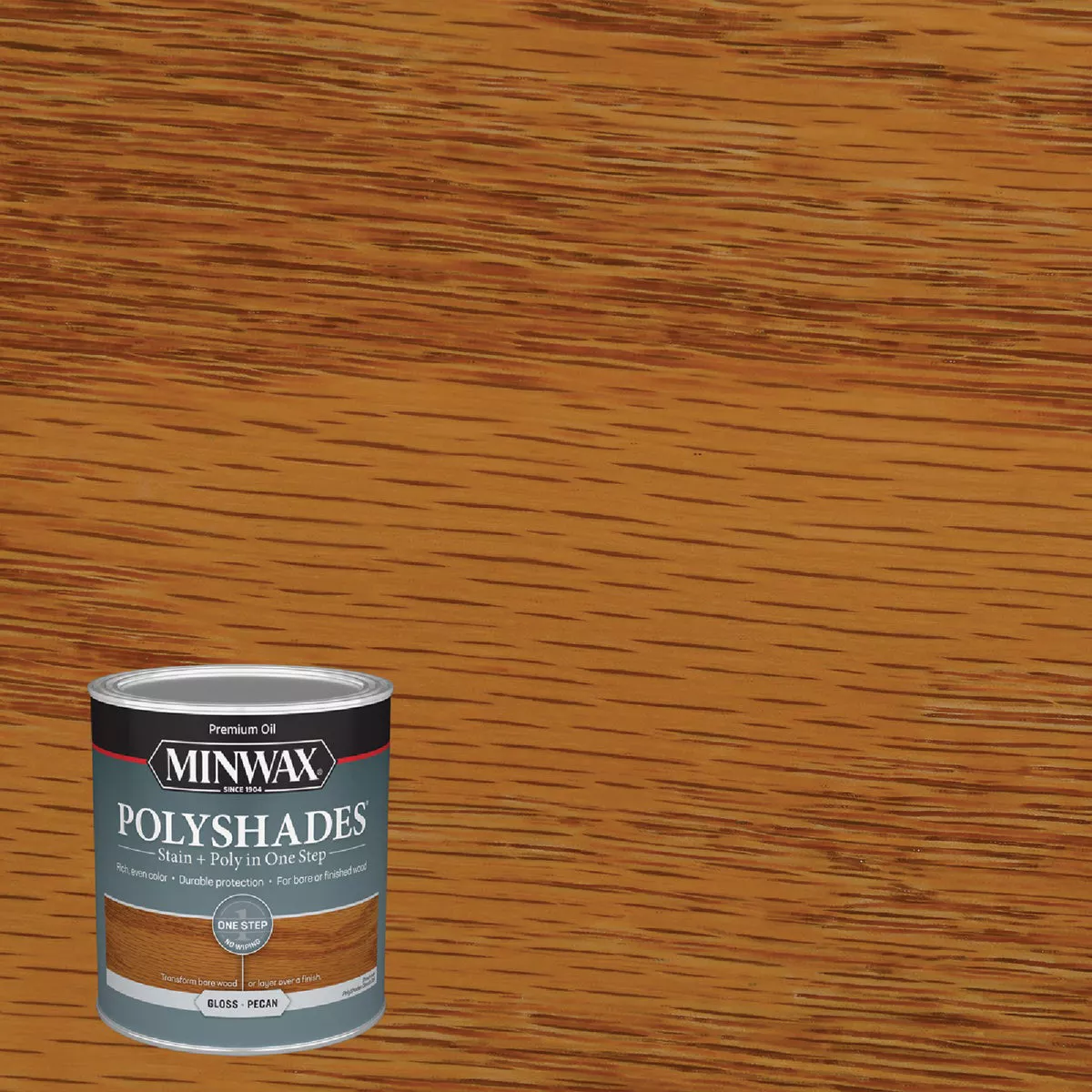 Minwax Polyshades 1 Qt. Gloss Stain & Finish Polyurethane In 1-Step, Pecan