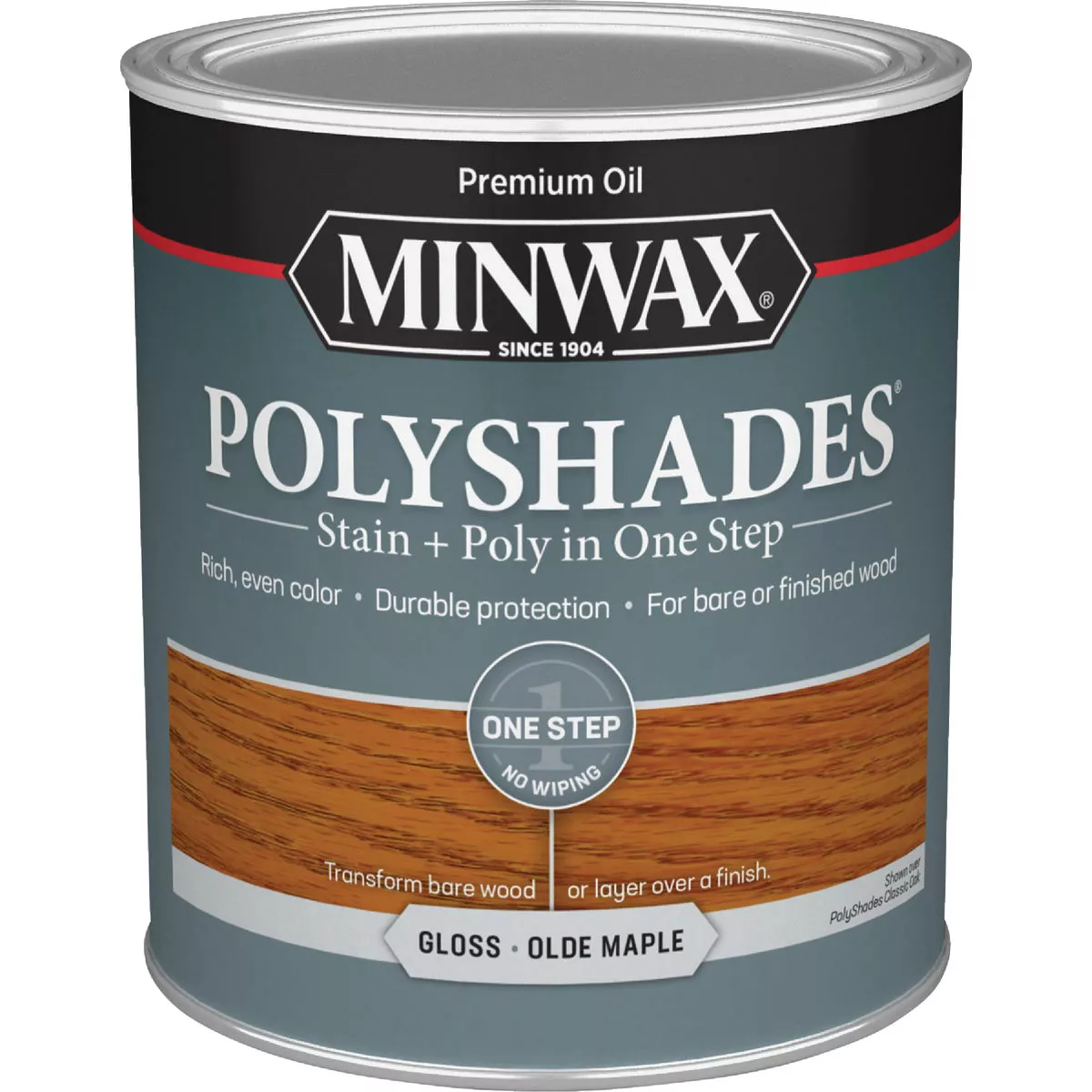 Minwax Polyshades 1 Qt. Gloss Stain & Finish Polyurethane In 1-Step, Olde Maple - photo 3