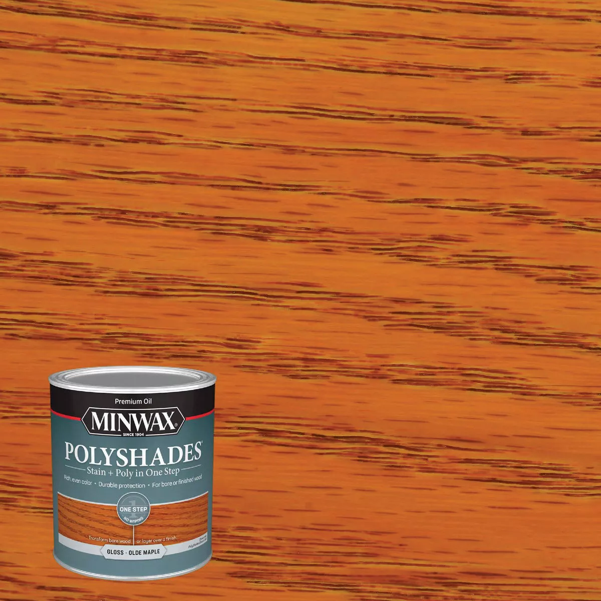Minwax Polyshades 1 Qt. Gloss Stain & Finish Polyurethane In 1-Step, Olde Maple - photo 2