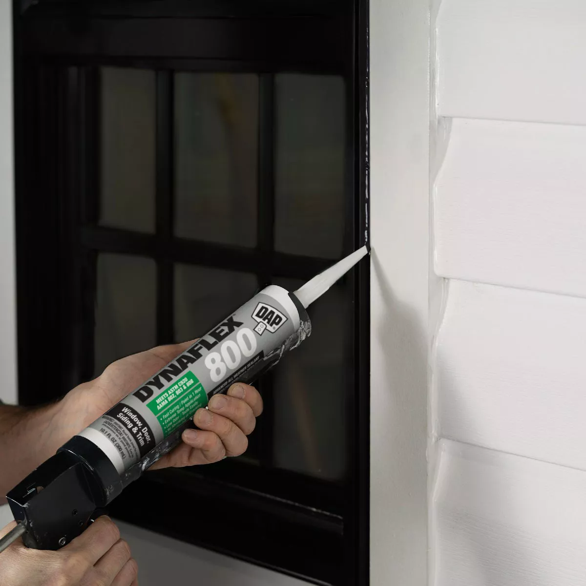 DAP Dynaflex 800 10.1 Oz. Advanced Window, Door, Siding, & Trim Polymer Sealant - Black BK009 - photo 2