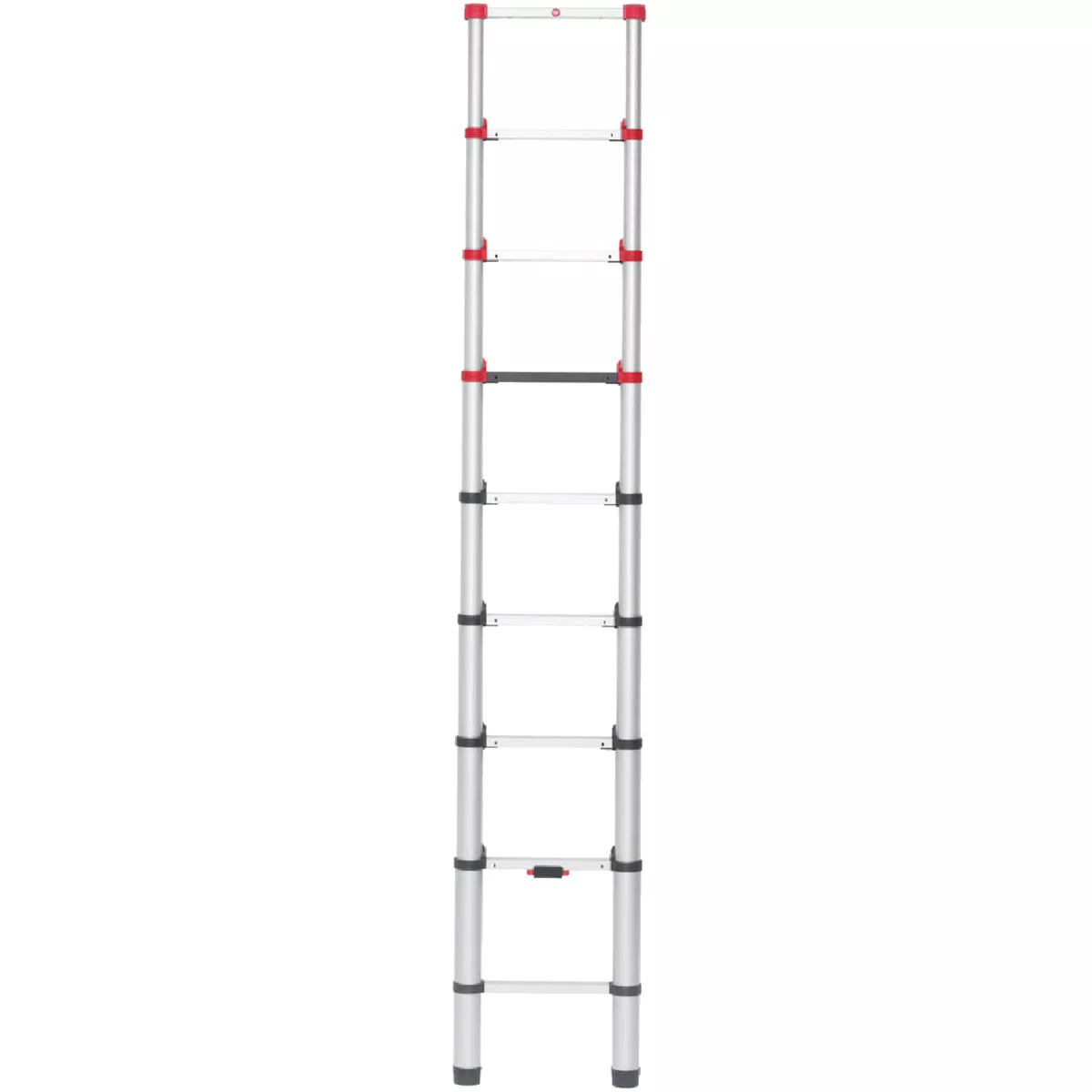 Hailo 9 Ft. Aluminum 9-Rung Telescoping Ladder with 330 Lb. Load Capacity