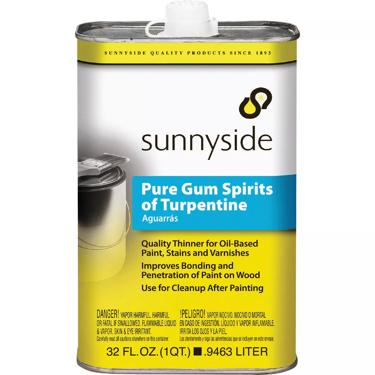 Sunnyside 1 Quart Pure Gum Spirits Turpentine