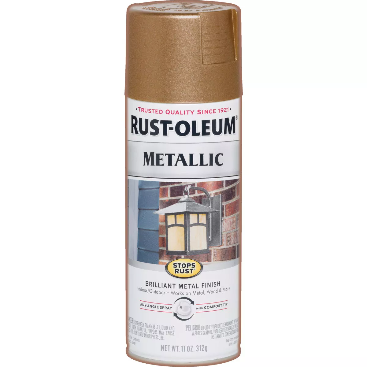 Rust-Oleum Stops Rust 11 Oz. Metallic Spray Paint, Antique Brass - photo 5