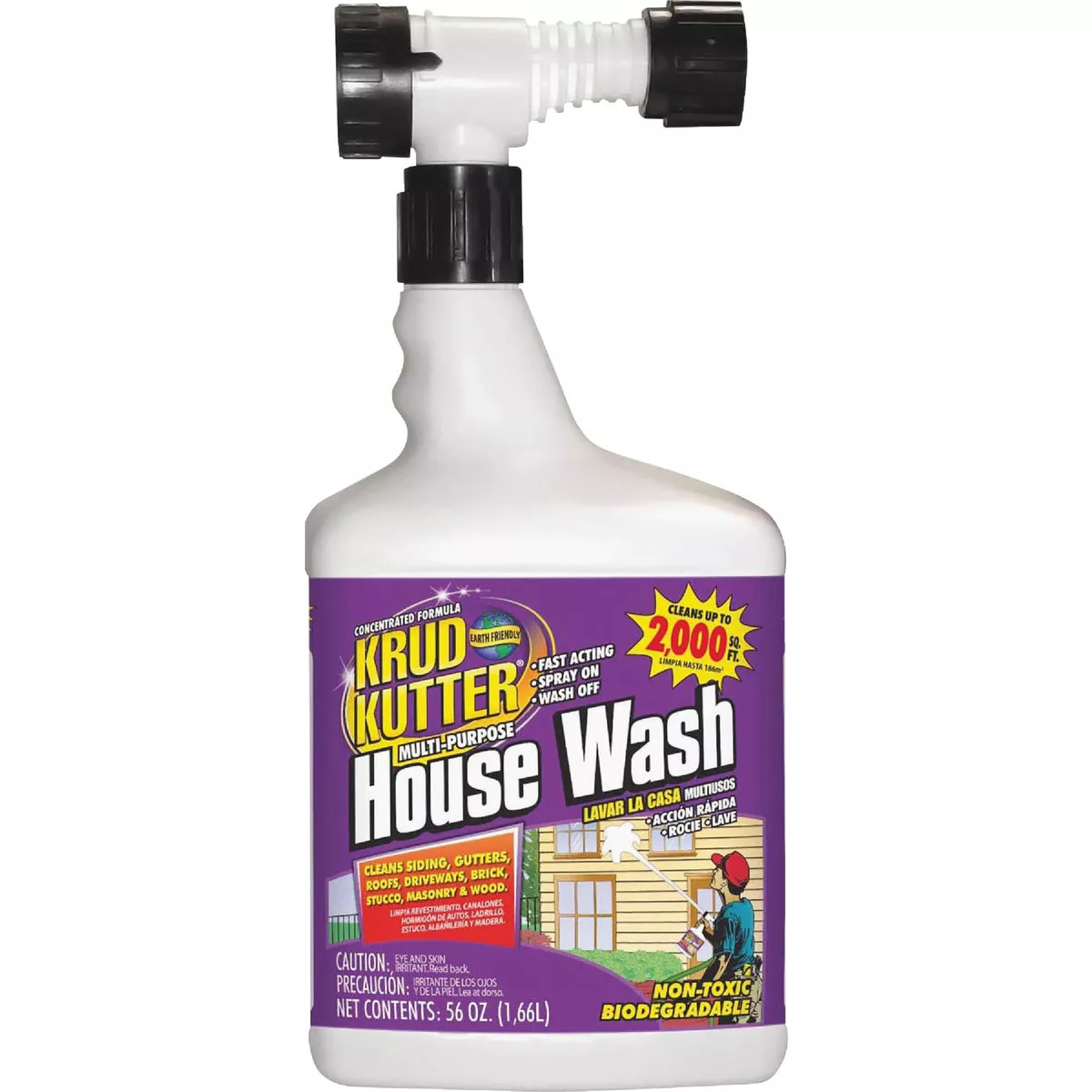 Krud Kutter Multi-Purpose House Wash Hose End Spray Concentrate, 56 Oz.