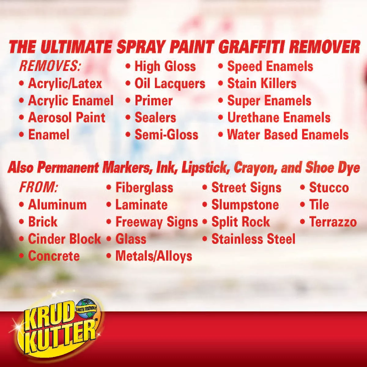 Krud Kutter 32 Oz. Trigger Spray Graffiti Remover Spray - photo 4