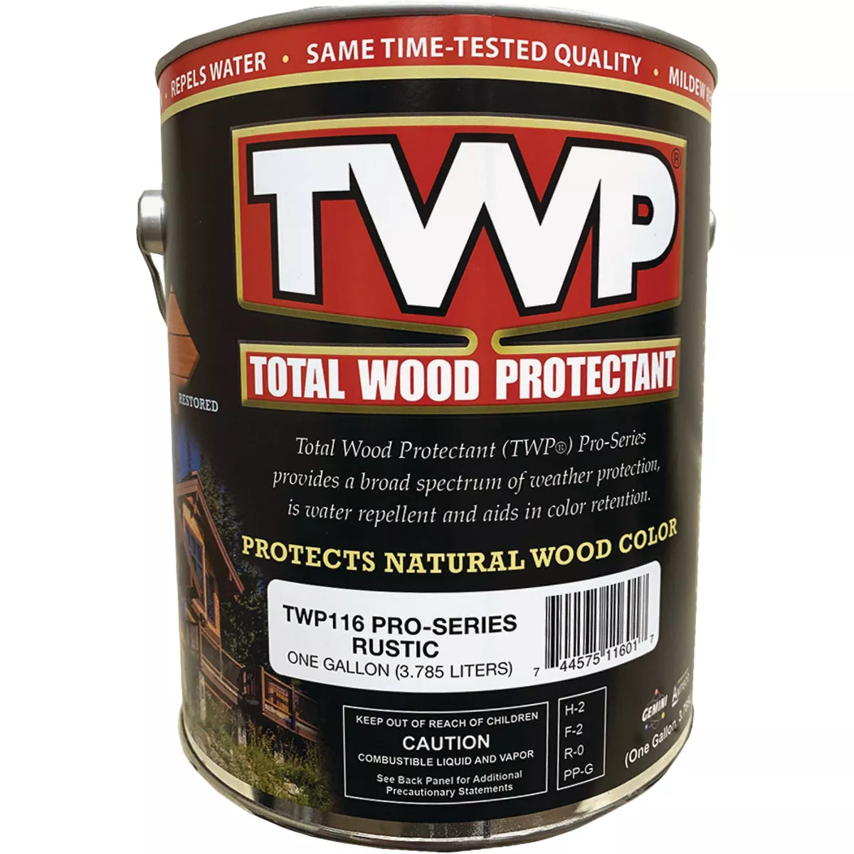 TWP 100 Pro Series Semi-Transparent Wood Protectant Deck Stain, Rustic, 1 Gal.