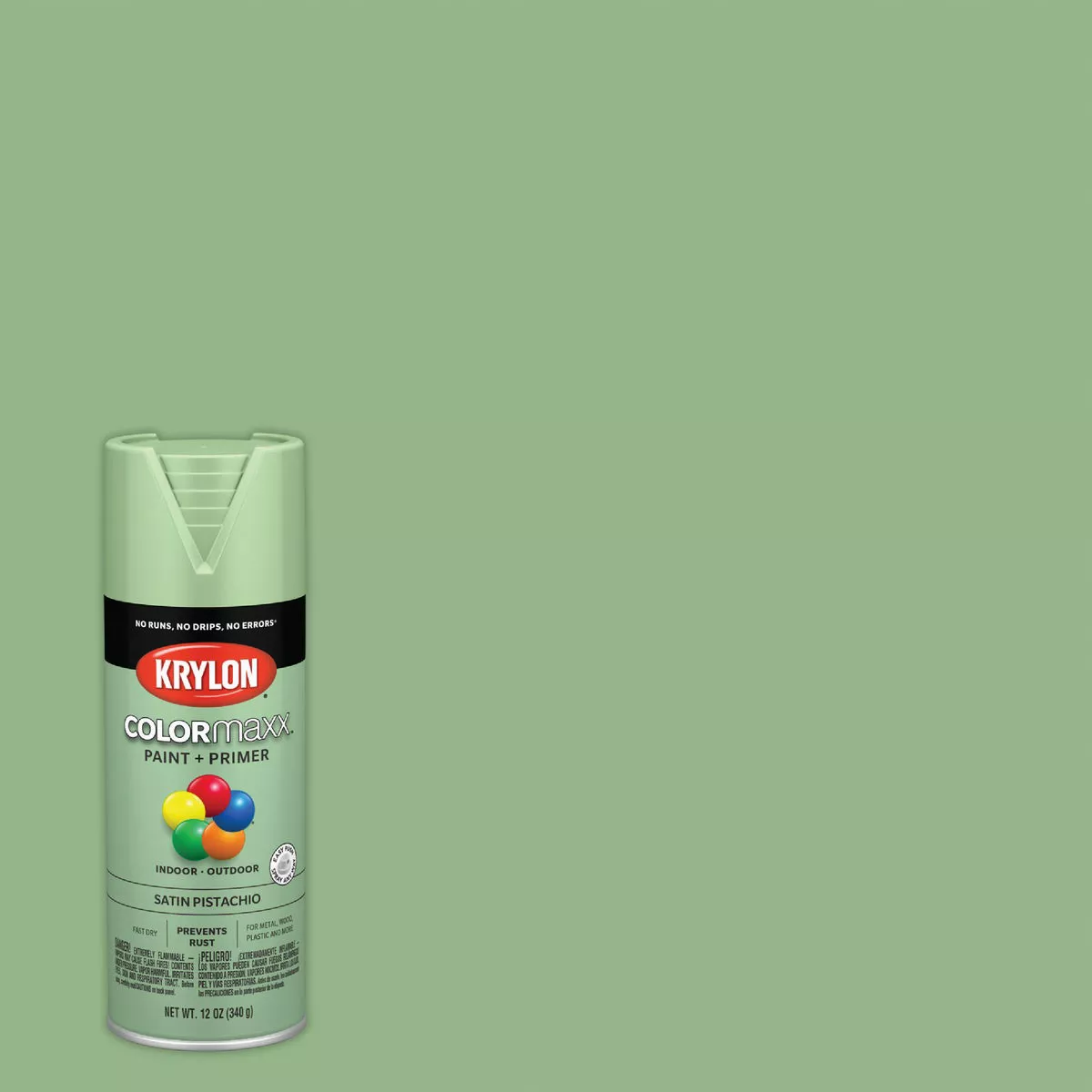 Krylon ColorMaxx 12 Oz. Satin Spray Paint, Pistachio