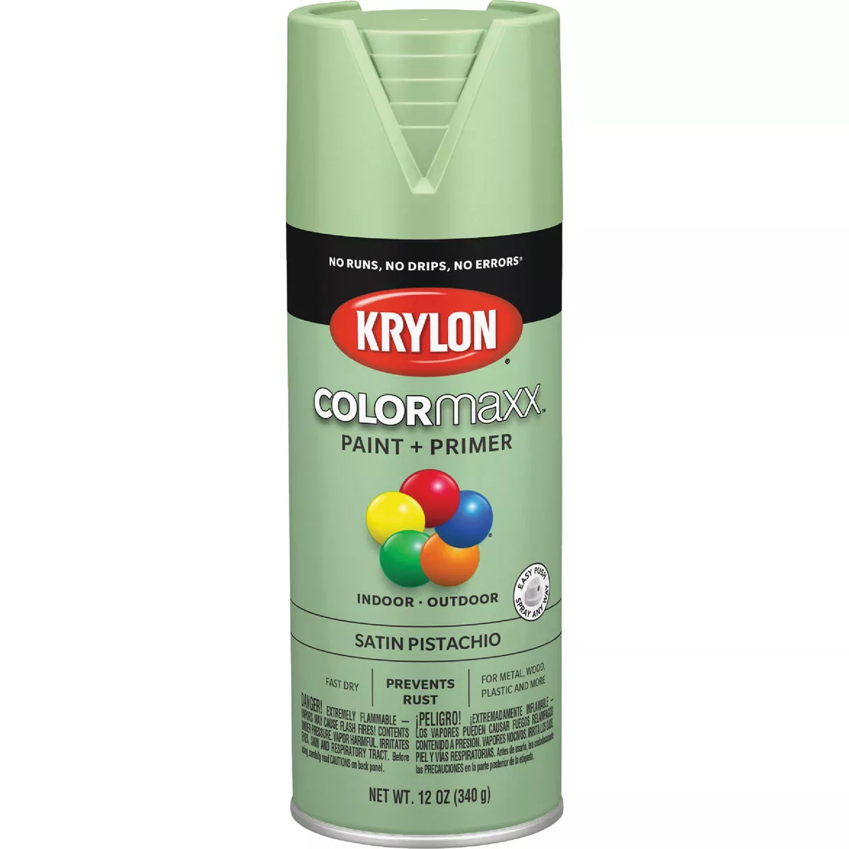 Krylon ColorMaxx 12 Oz. Satin Spray Paint, Pistachio - photo 2
