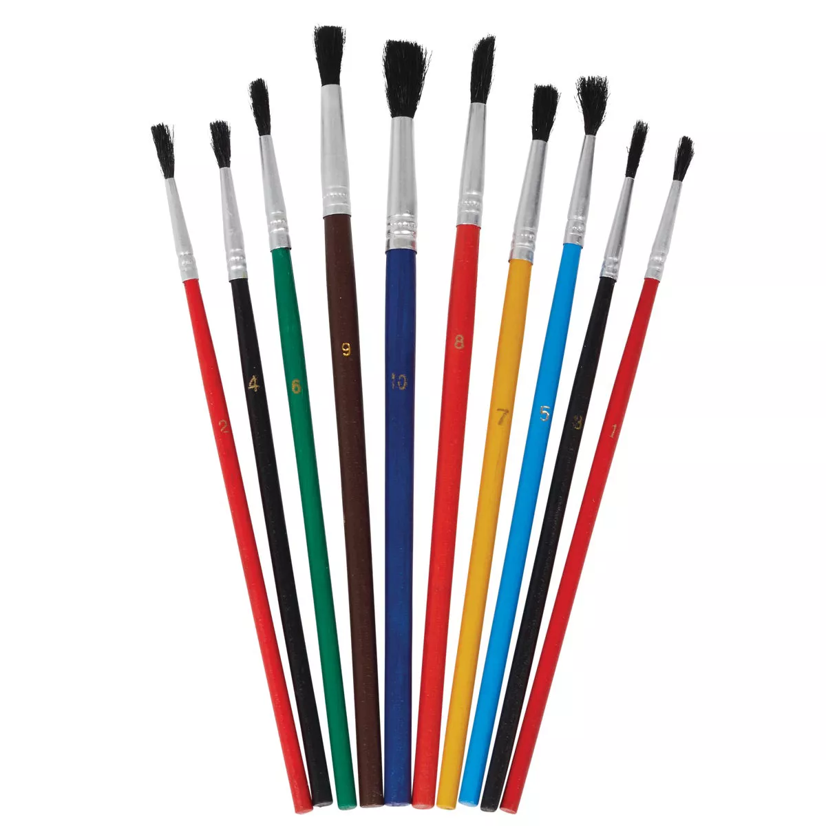 Smart Savers Assorted - 1/8 In. To 1/4 In. Polyester Artist Brush Set (10-Piece) - photo 2