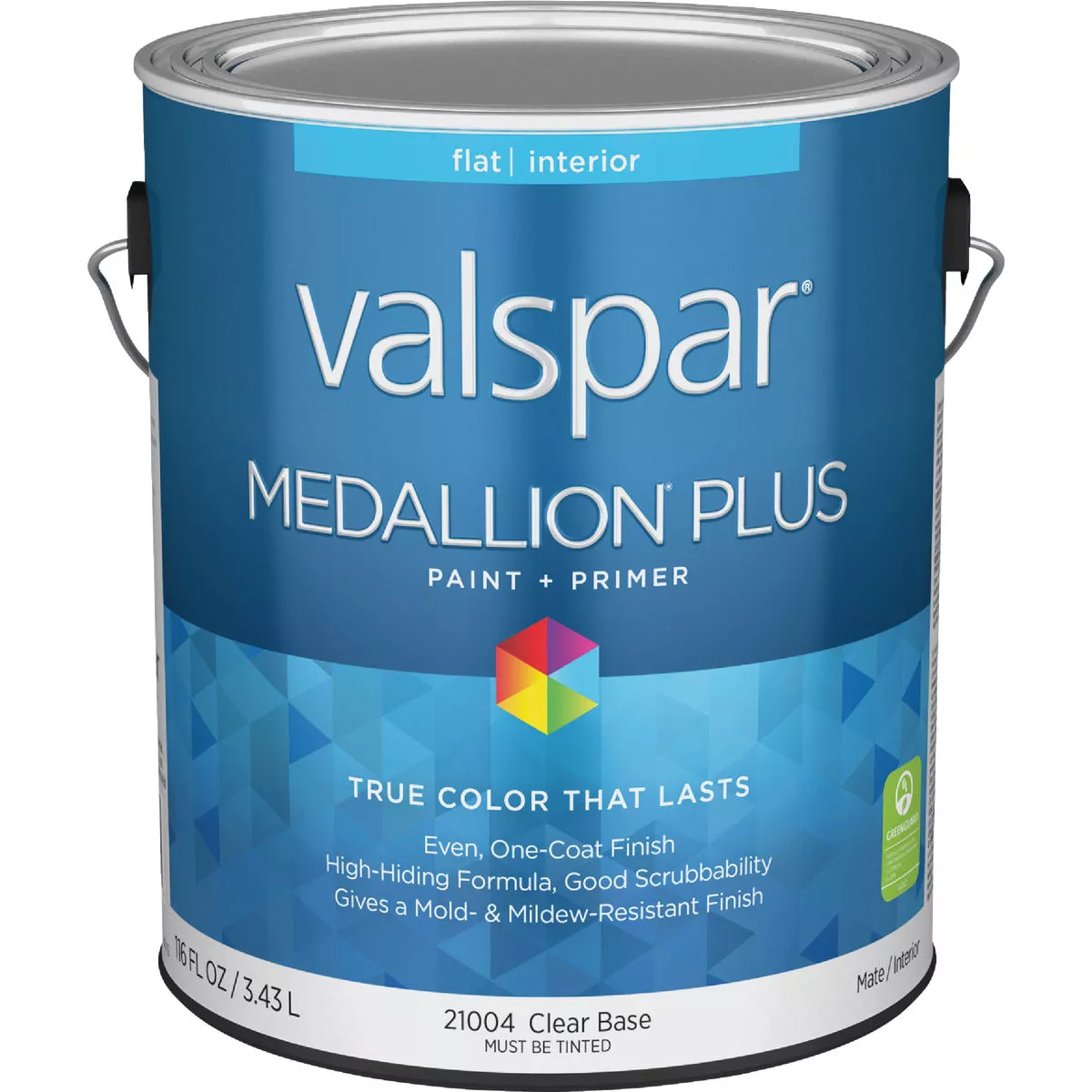 Valspar Medallion Plus Premium Paint & Primer Flat Interior Paint, Clear Base, 1 Gal.