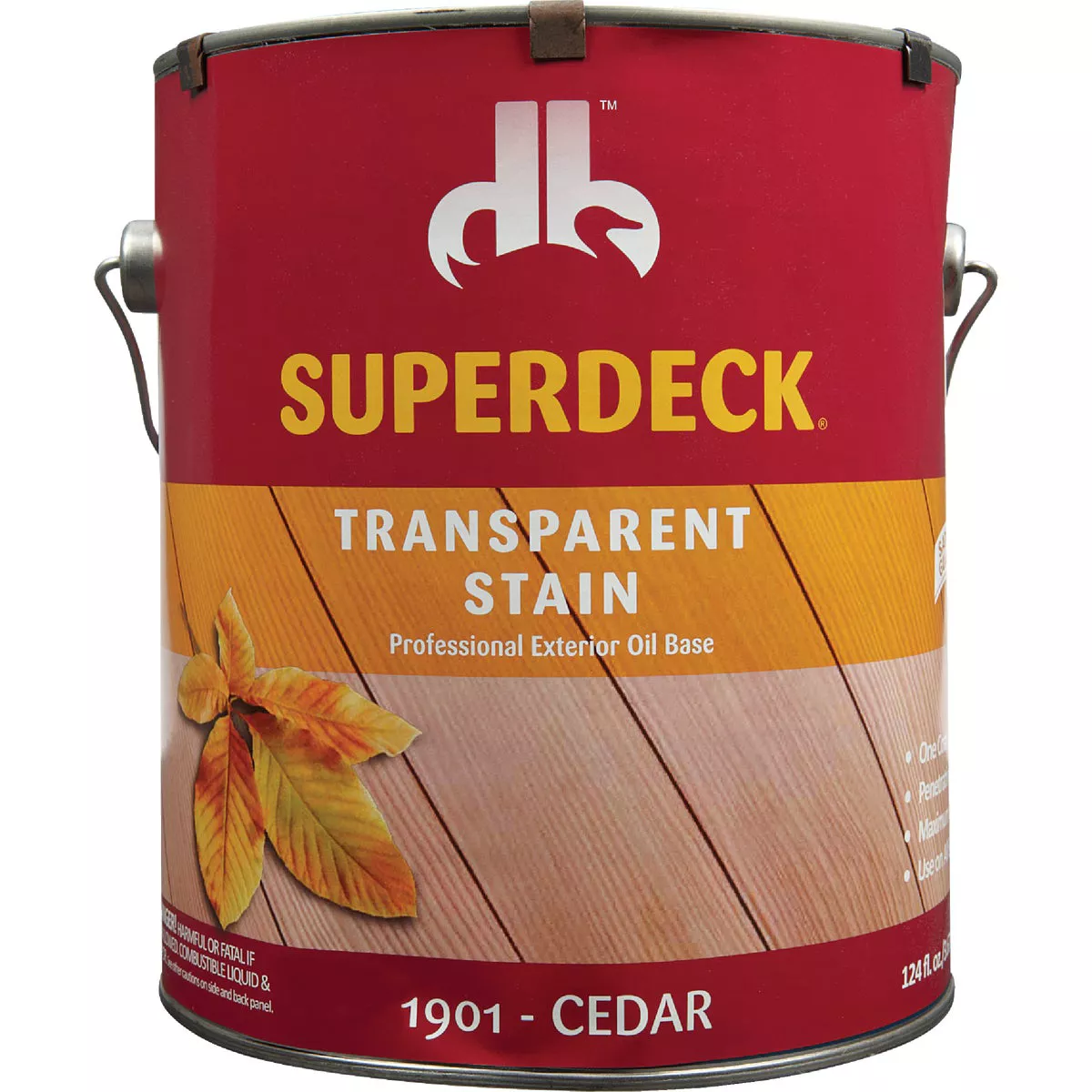 Duckback SUPERDECK VOC Transparent Exterior Stain, Cedar, 1 Gal. - photo 2