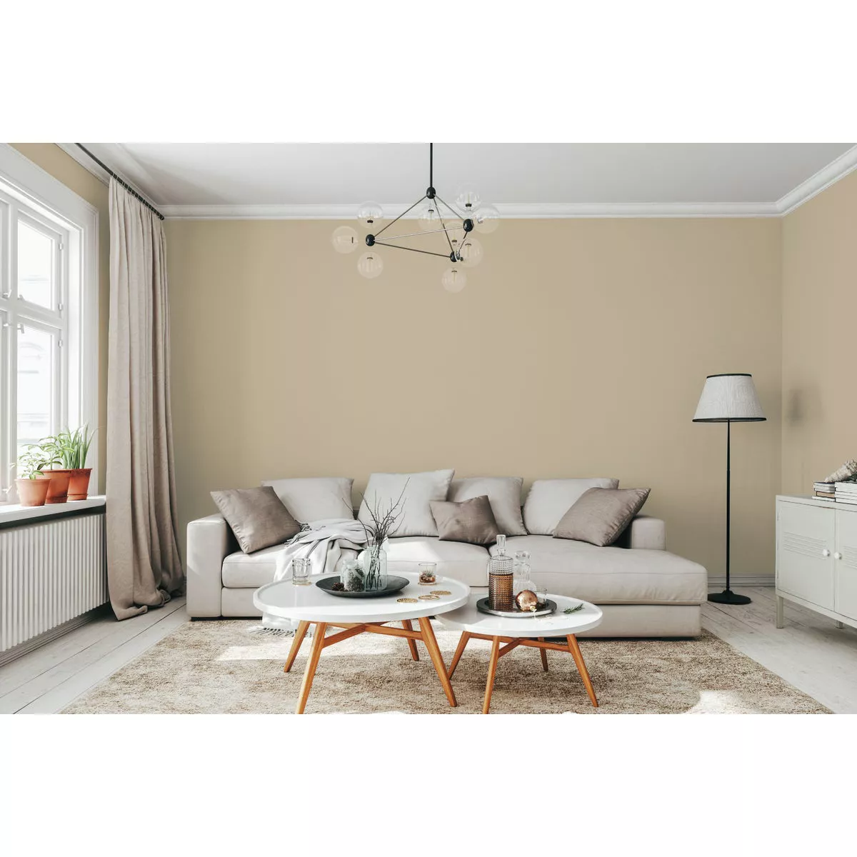 Rust-Oleum Sure Color Eggshell Soft Beige Interior Wall Paint and Primer, Gallon - photo 4