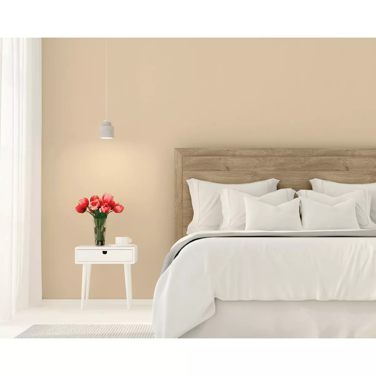 Rust-Oleum Sure Color Eggshell Soft Beige Interior Wall Paint and Primer, Gallon - photo 5