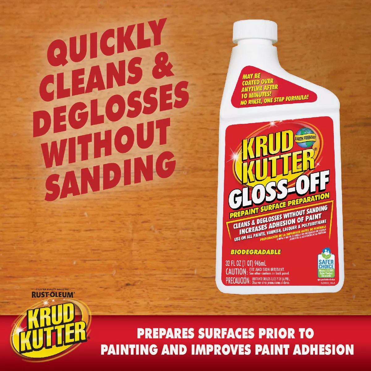 Krud Kutter Gloss-Off 1 Qt. Water-Based Gloss Remover - photo 2