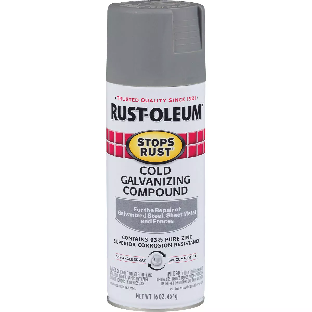 Rust-Oleum Stops Rust Gray Galvanized 16 Oz. Anti-Rust Spray Paint - photo 2
