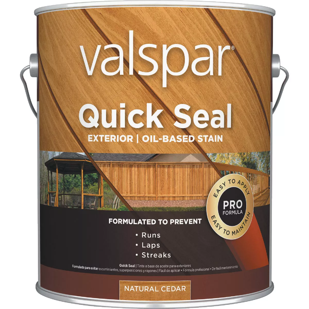 Valspar Quick Seal Oil Based Exterior Stain, Natural Cedar, 1 Gal.