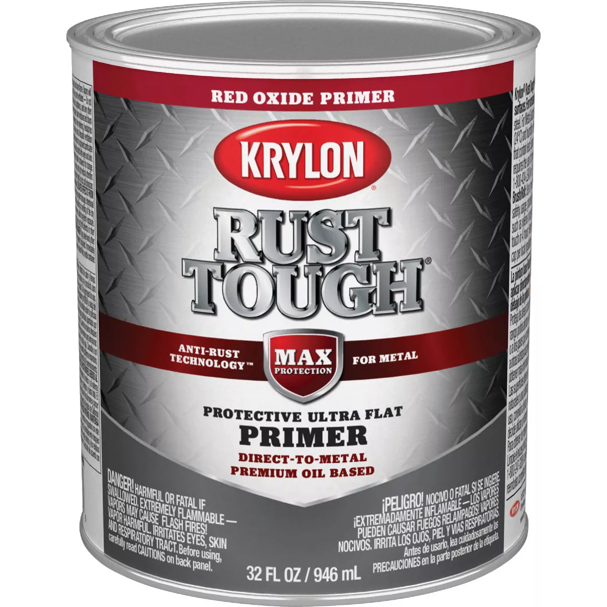 Krylon Rust Tough Primer, Red Oxide, 1 Qt. - photo 2