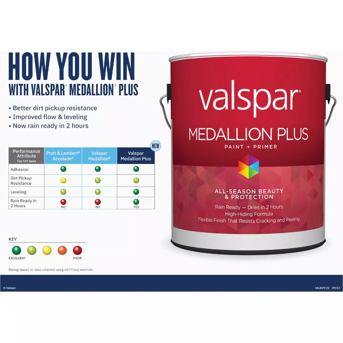 Valspar Medallion Plus Premium Paint & Primer Flat Exterior Paint, Pastel Base, 5 Gal. - photo 3