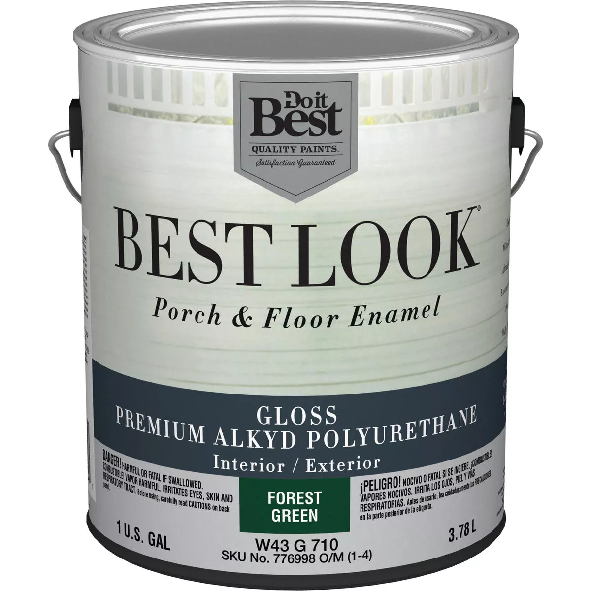 Best Look 1 Gal. Forest Green Polyurethane Gloss Porch & Floor Enamel
