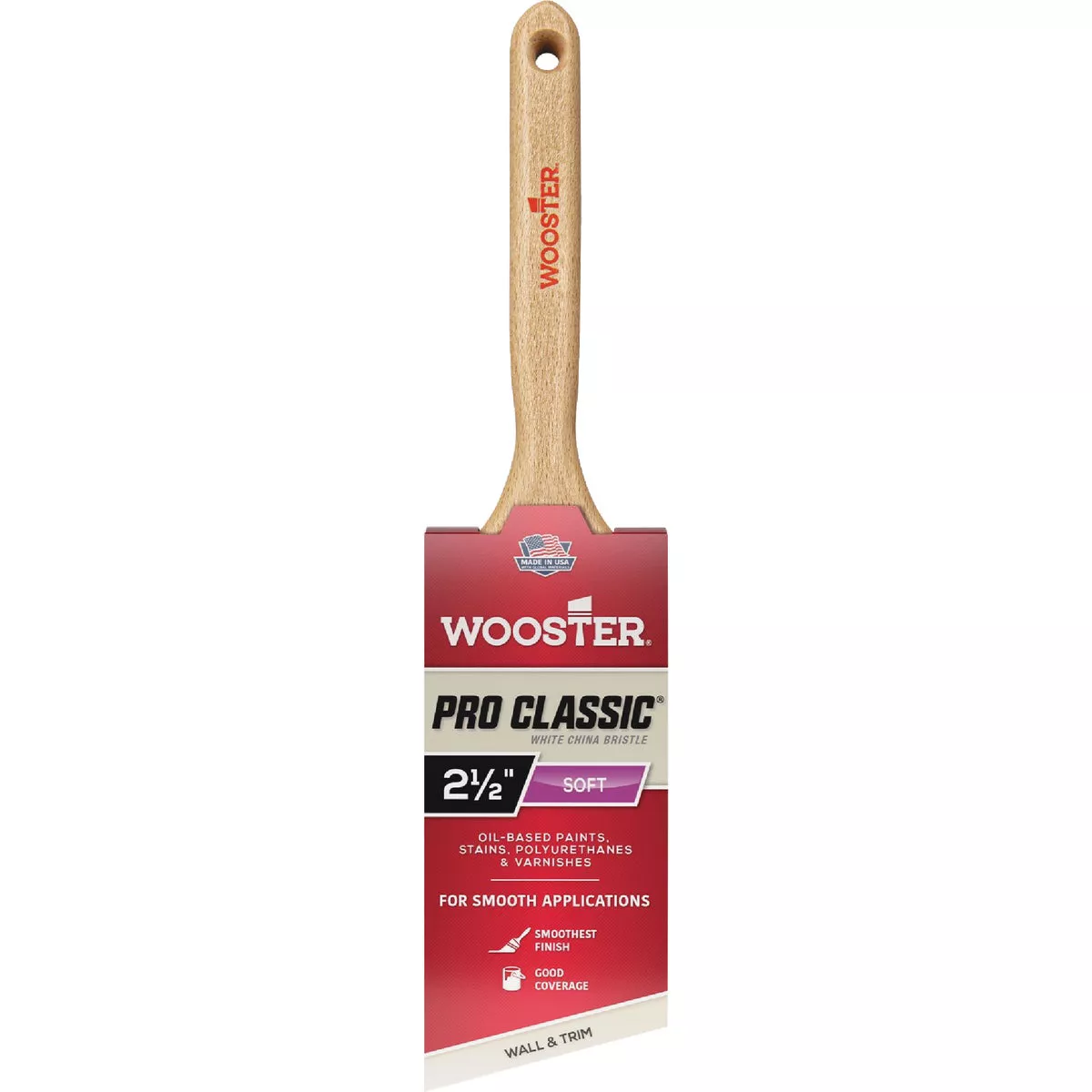 Wooster White China Bristle 3 In. Varnish Brush