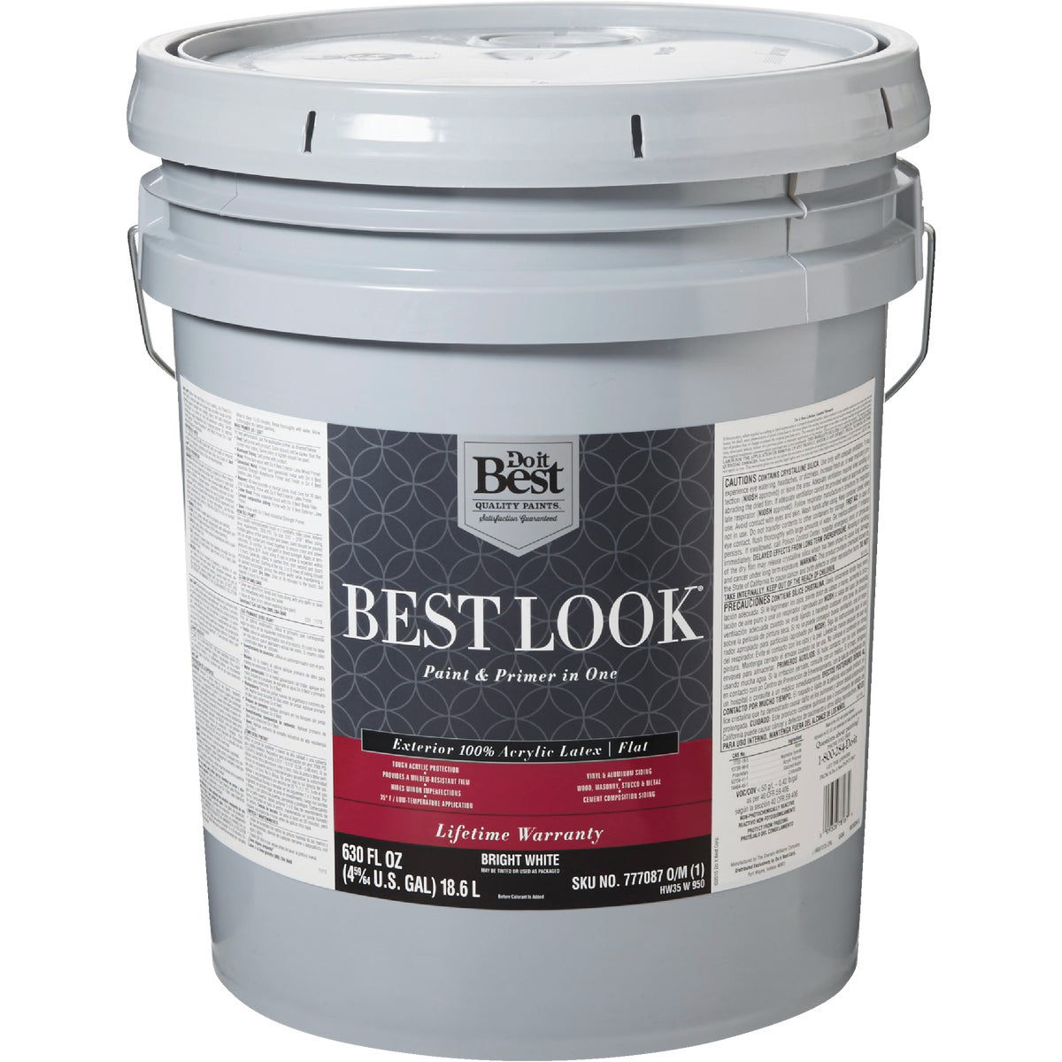 Best Look 100 Acrylic Latex Premium Paint & Primer In One Flat