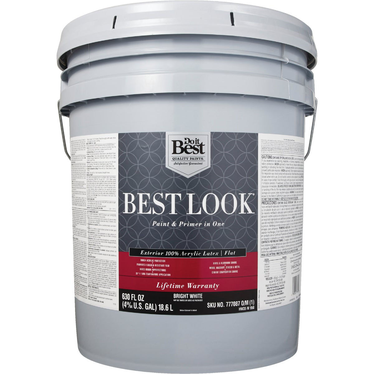 Best Look 100 Acrylic Latex Premium Paint & Primer In One Flat