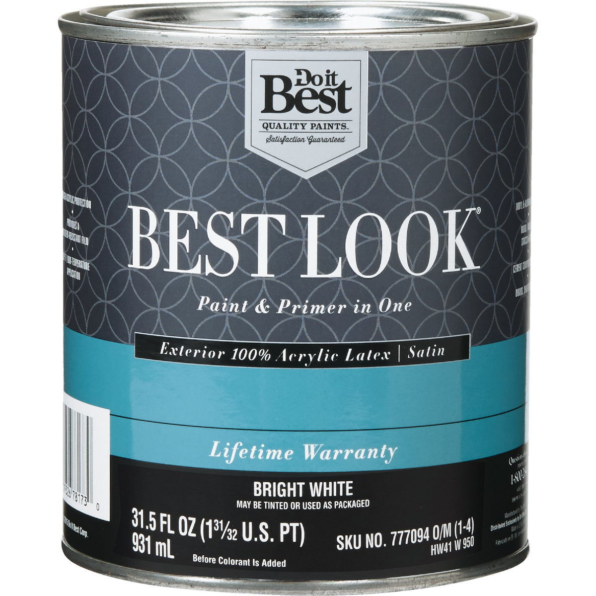 Best Look 100 Acrylic Latex Premium Paint & Primer In One Satin