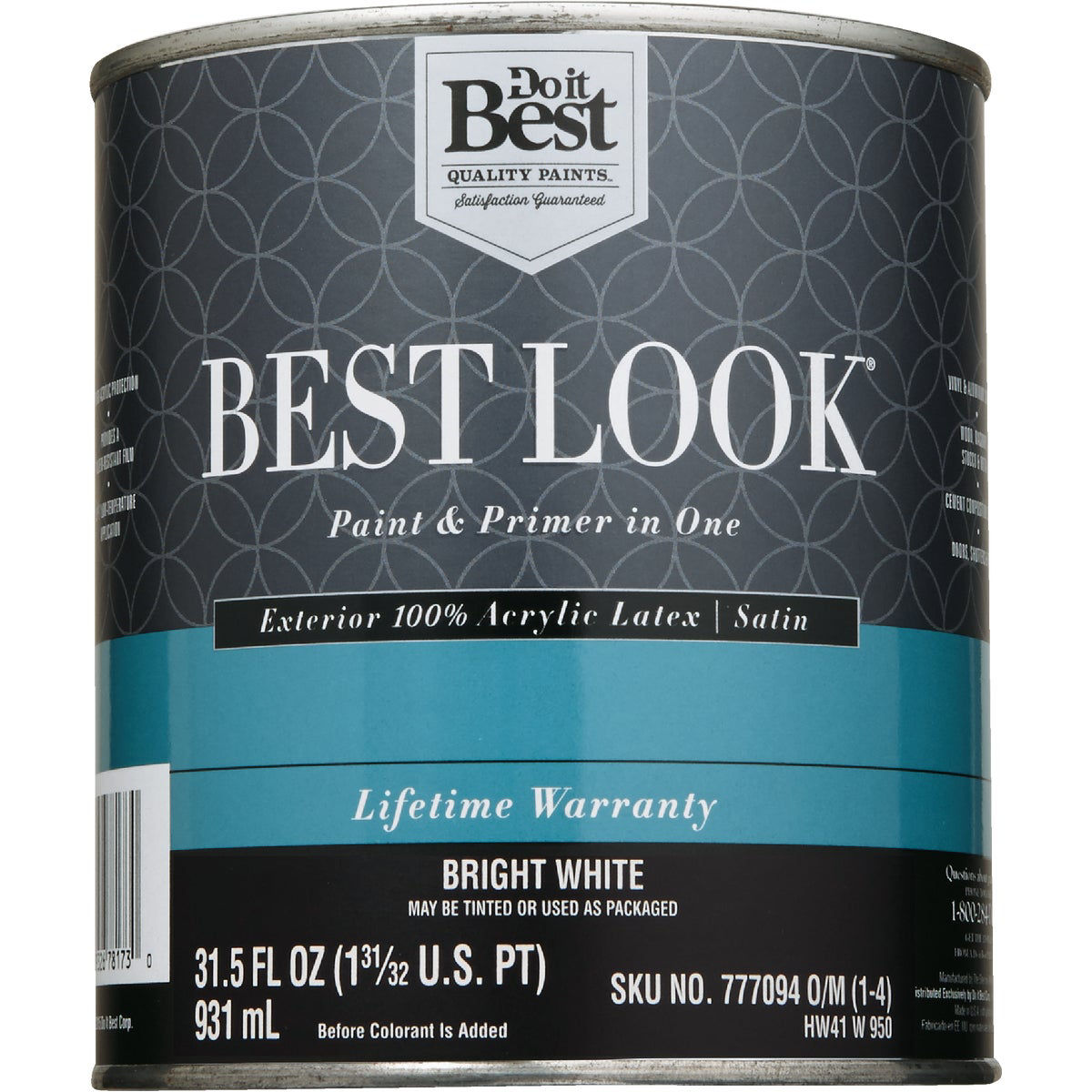 Best Look 100 Acrylic Latex Premium Paint & Primer In One Satin