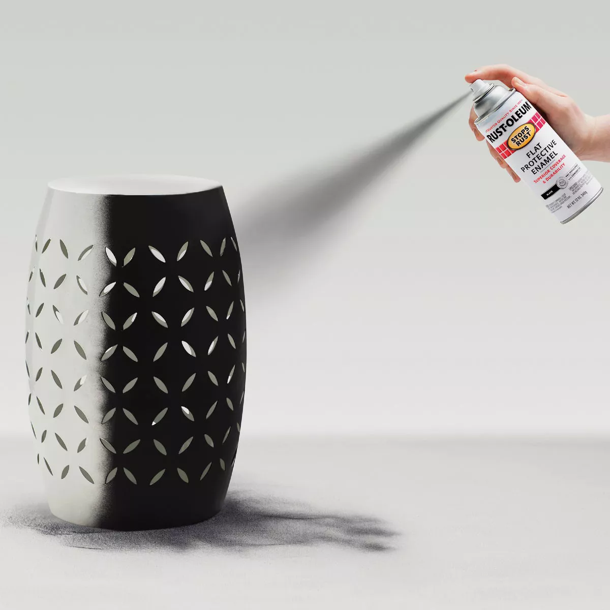 Rust-Oleum Stops Rust Flat Black 12 Oz. Anti-Rust Spray Paint - photo 5