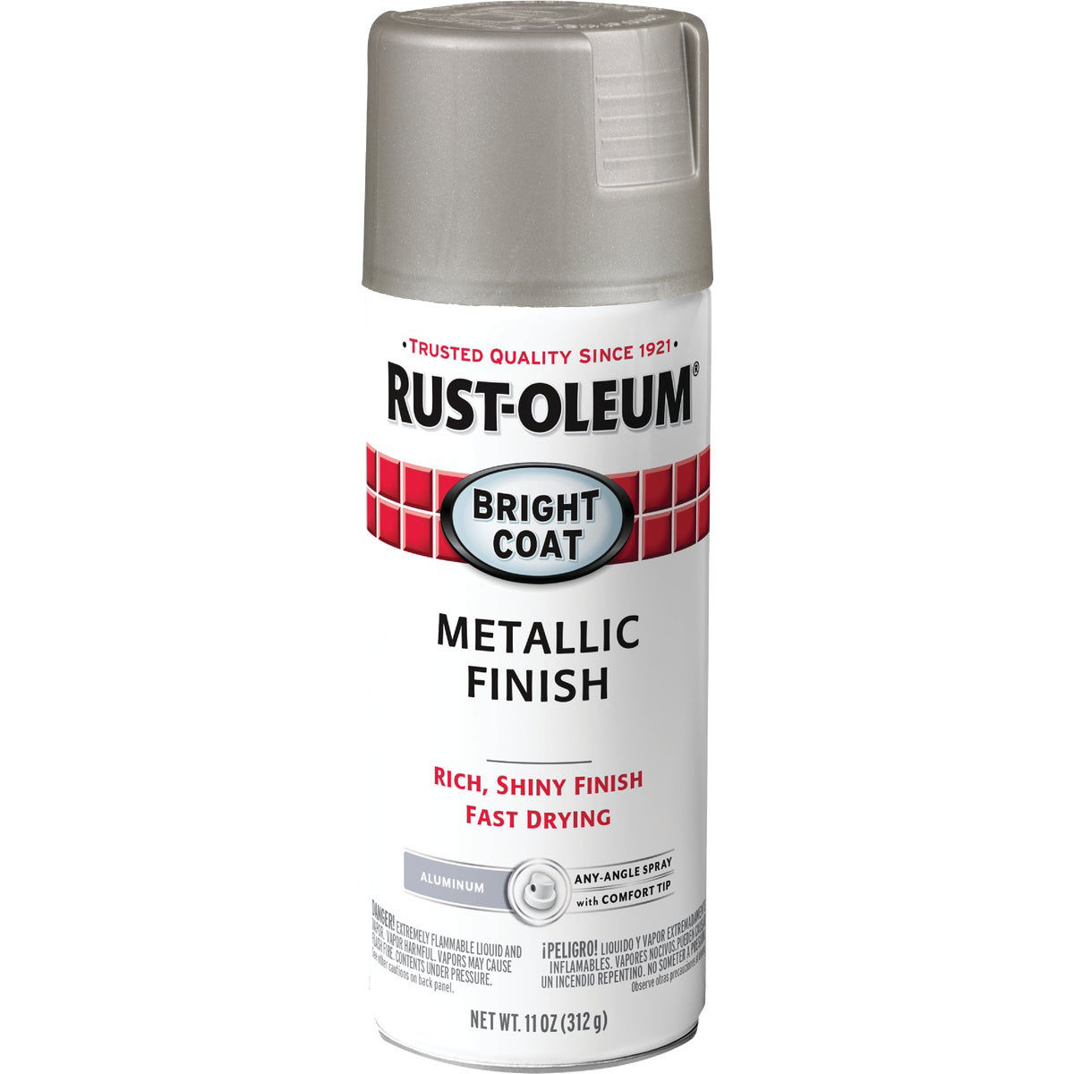 Rust-Oleum Bright Coat Bright Aluminum Gloss 11 Oz. Stops Rust Spray ...