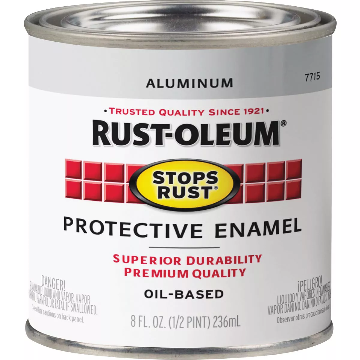 Rust-Oleum Stops Rust Oil Based Gloss Protective Rust Control Enamel, Aluminum, 1/2 Pt. - photo 2