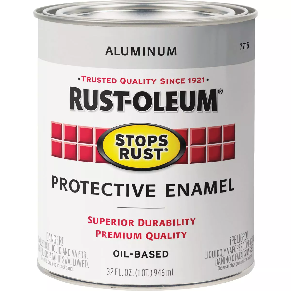 Rust-Oleum Stops Rust Oil Based Gloss Protective Rust Control Enamel, Aluminum, 1 Qt. - photo 2