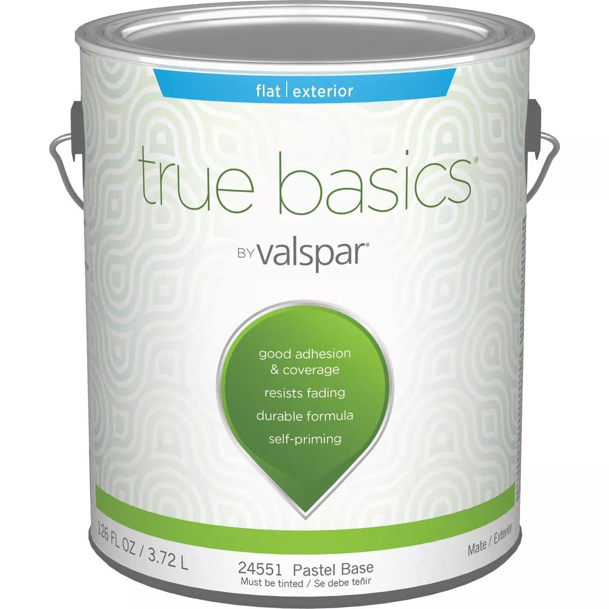 True Basics by Valspar Flat Exterior House Paint, 1 Gal., Pastel Base