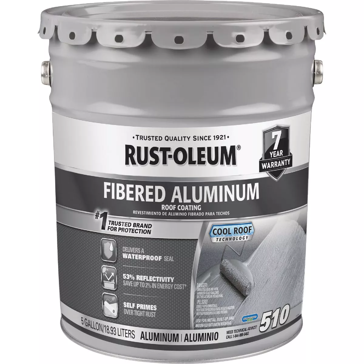 Rust-Oleum 510 5 Gal. 7-Year Fibered Aluminum Roof Coating - photo 3
