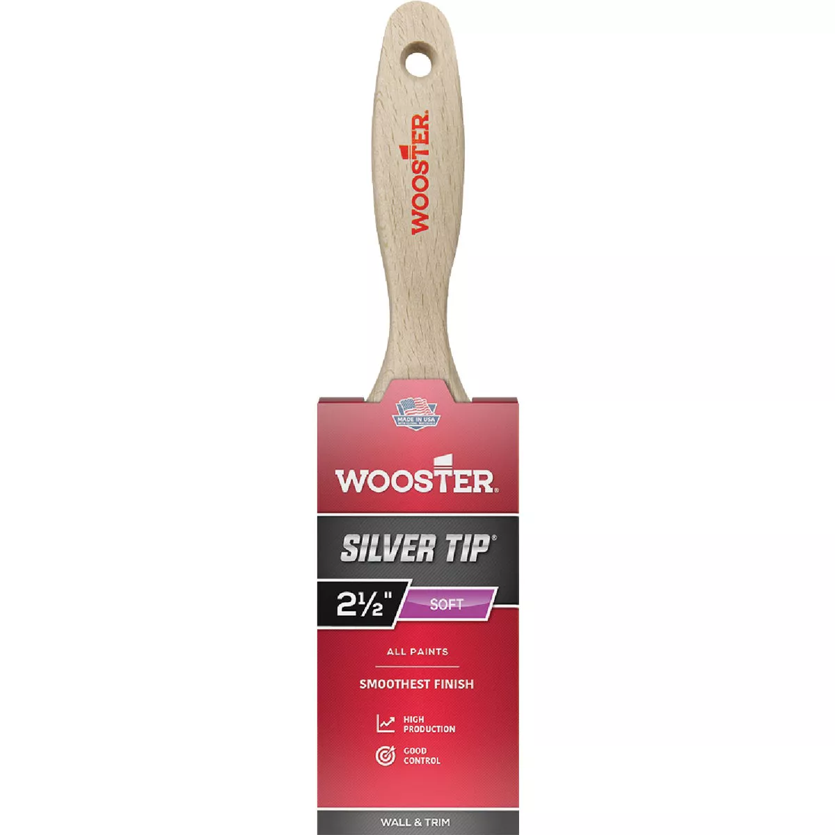 Wooster SILVER TIP 2-1/2 In. Flat Varnish And Paint Brush