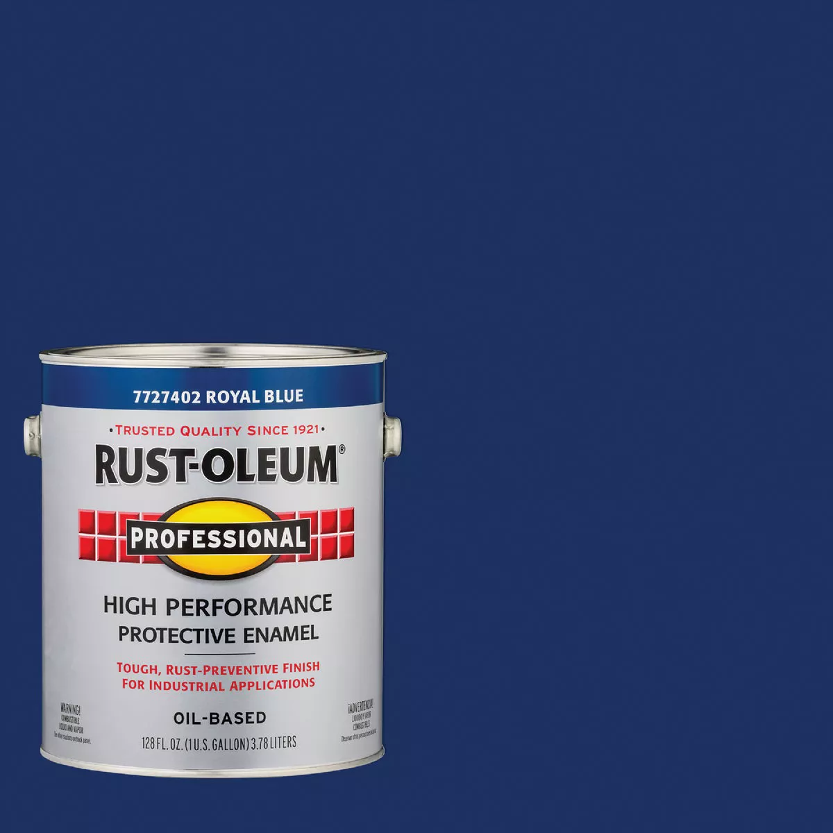 Rust-Oleum Professional Oil Based Gloss Protective Rust Control Enamel, Royal Blue, 1 Gal.