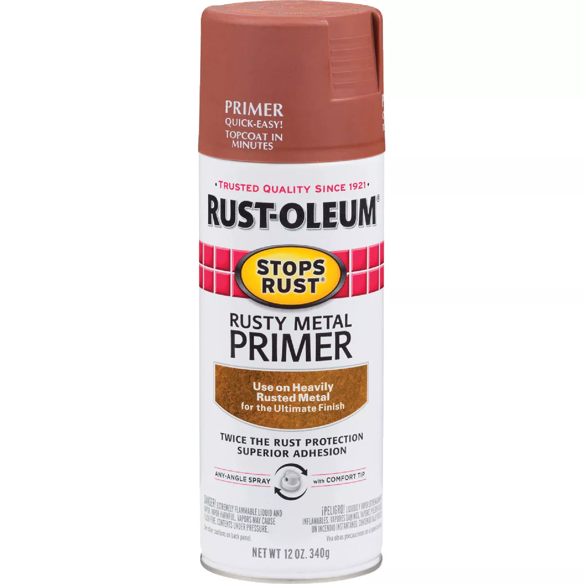 Rust-Oleum 12 Oz. Brown Rusty Metal Spray Primer
