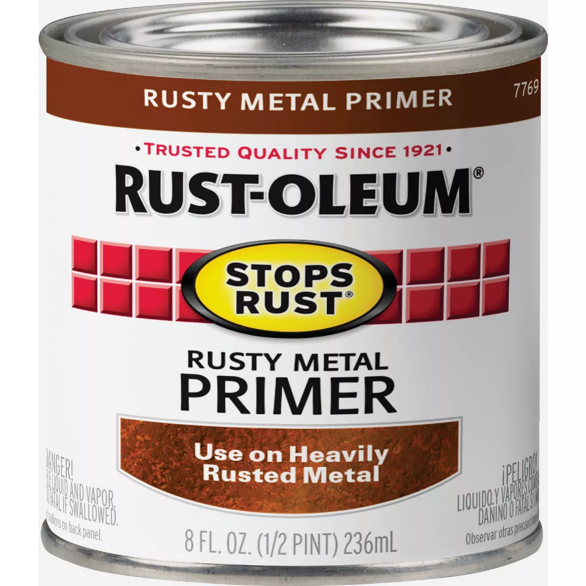 Rust-Oleum Stops Rust Rusty Metal Primer, Red/Brown, 1/2 Pt. - photo 2