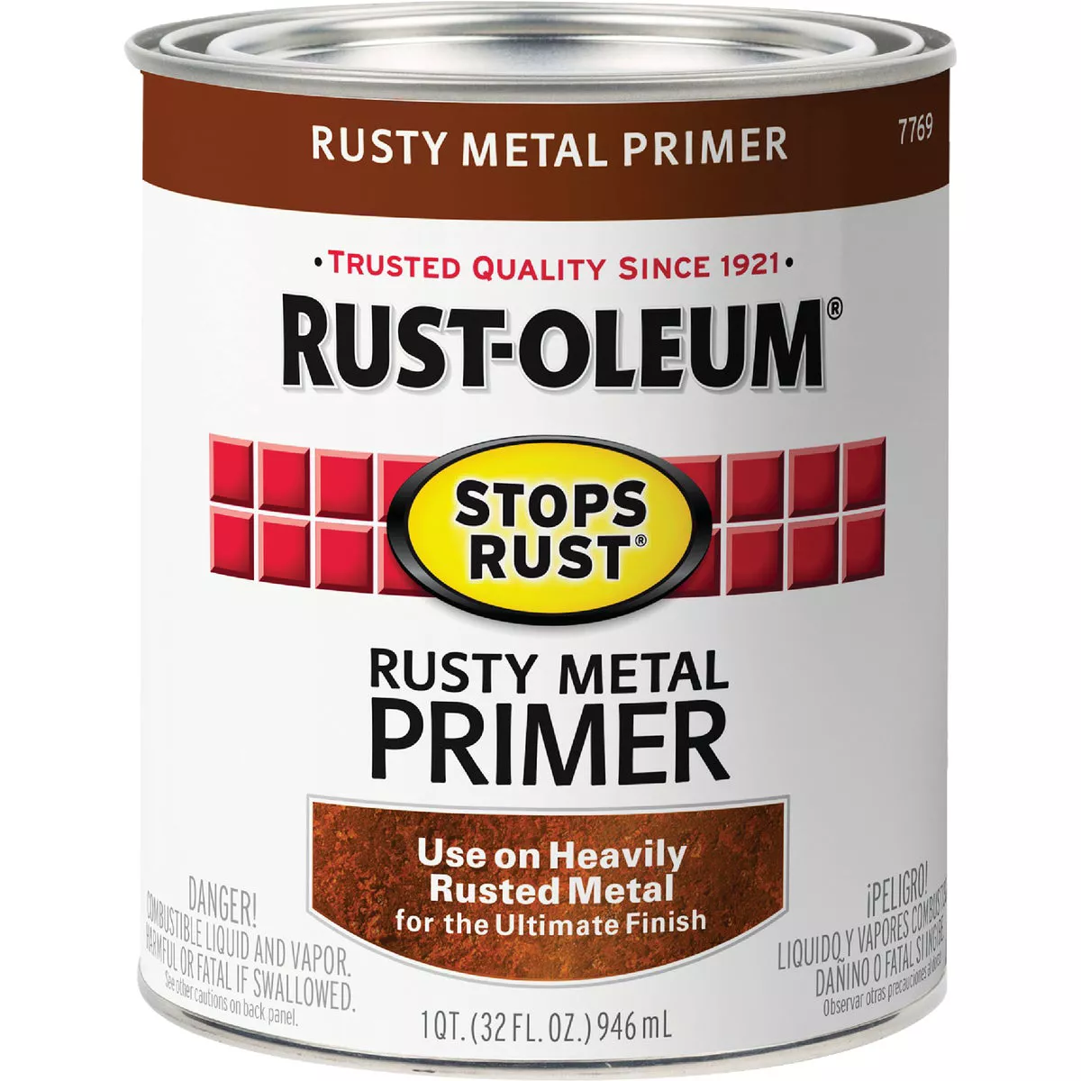 Rust-Oleum Stops Rust Rusty Metal Primer, Red/Brown, 1 Qt. - photo 2